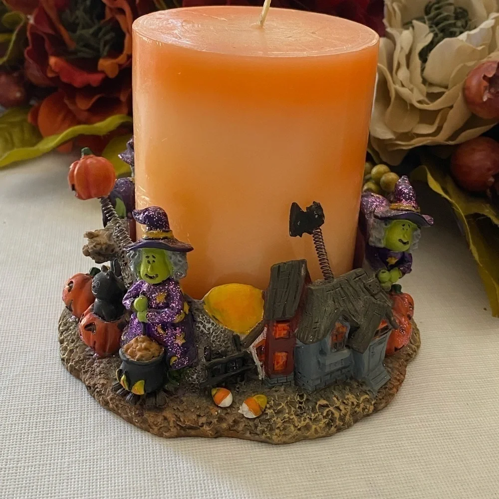 Halloween Resin Candle Holder